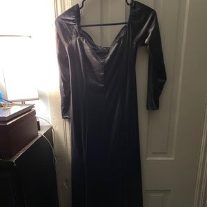 Velvet floor length